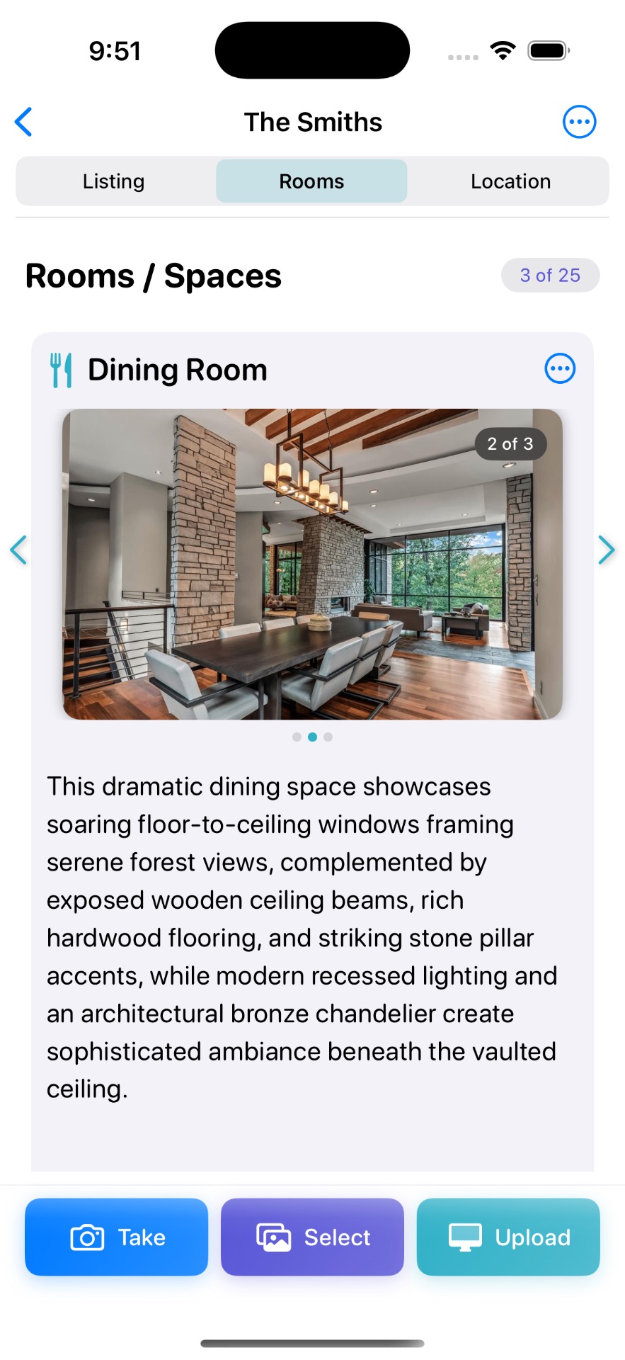 AI-classified rooms